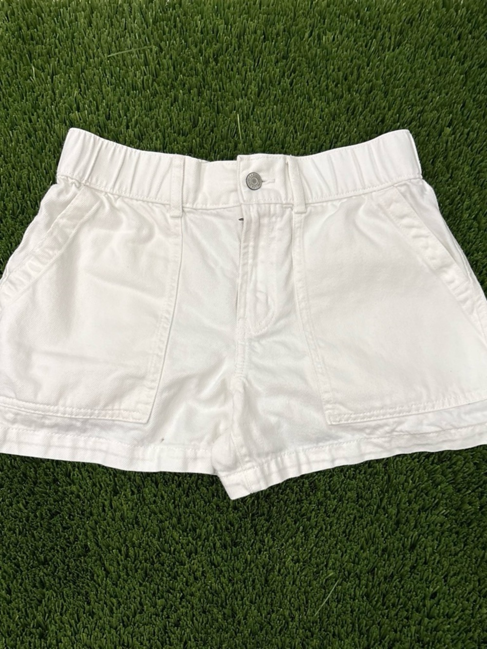 White Women's Short Jean Shorts